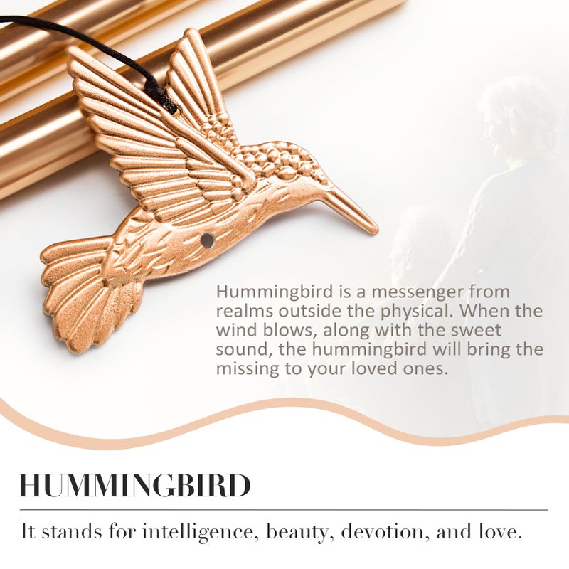 Synhonty Wind Chimes for Outside  Hummingbird Memorial Wind Chimes Gifts  Windchimes Outdoors  Unique Sympathy Wind Chimes Gifts for Loved one Mom Dad  Home Garden Decor. - Image 3